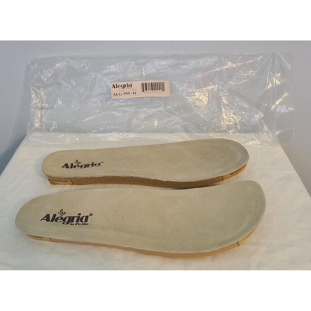 Alegria Womens ALG-999 Tan Suede Footbed Replacement Shoe Insoles EU 41  10.5/11
